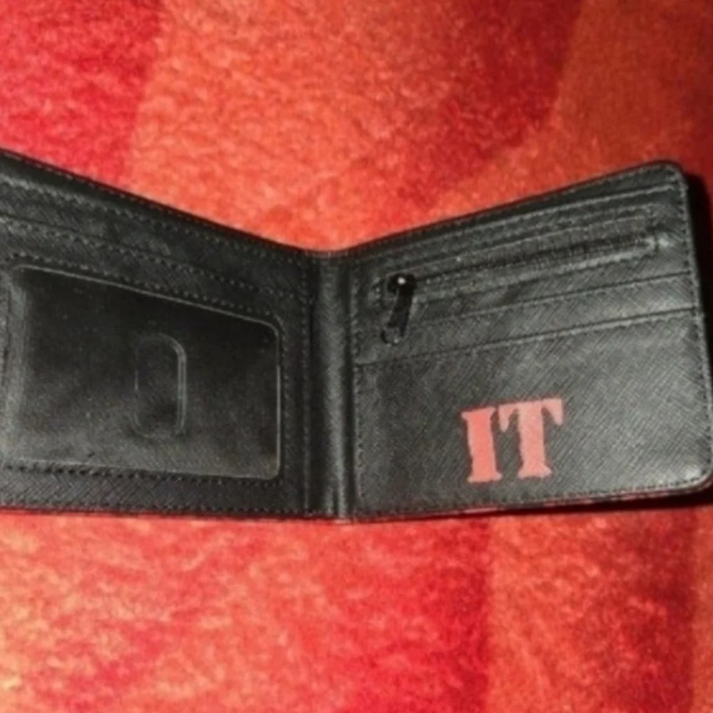 New It clown pennywise Halloween horror leather wallet